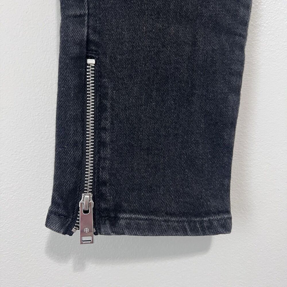 Anine Bing Jax Low Rise Ankle Skinny Jeans Size 29 in Smoke Black - Picture 5 of 11
